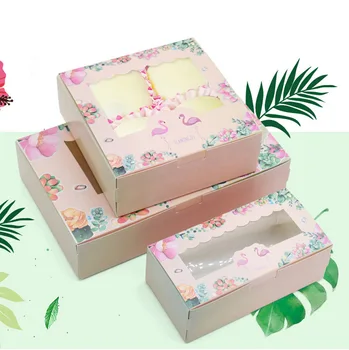 20PCS Kraft Paper Box Window Party Kids Birthday Flamingo Gift Paper Boxes Food Packaging Candy Wedding Cardboard Cake Box
20PCS Kraft Paper Box Window Party Kids Birthday Flamingo Gift Paper Boxes Food Packaging Candy Wedding Cardboard Cake Box