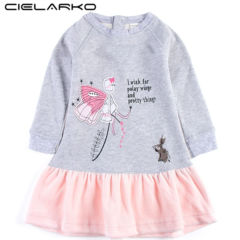 Cielarko Girls Dress Long Sleeve Appliques Winter Fancy Frocks Gray Ruffle Clothes Fashion Cotton Dresses for 1-6 Years Girl
Cielarko Girls Dress Long Sleeve Appliques Winter Fancy Frocks Gray Ruffle Clothes Fashion Cotton Dresses for 1-6 Years Girl