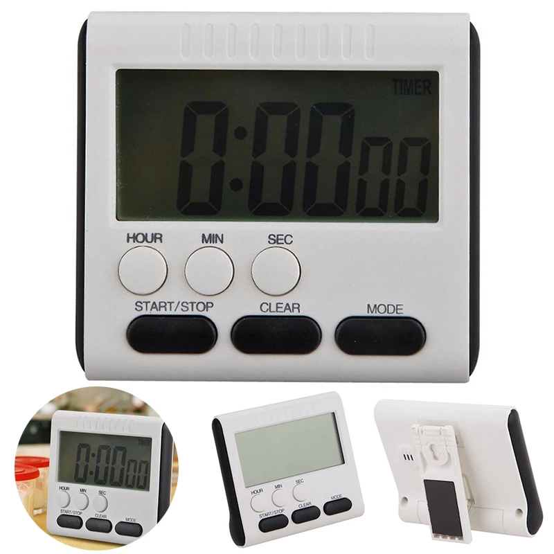 JX-LCLYL LCD Digital Short Timer Kitchen Cooking Timer Count -Down Up Alarm Clock