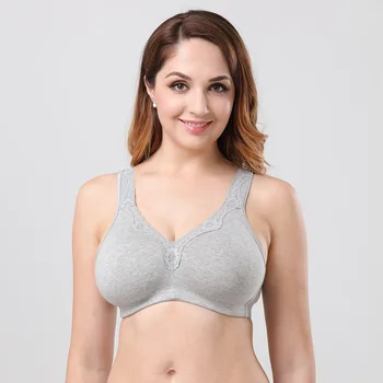 Plus Size Cotton Bra Women's Non Padded Lace Trim Full Coverage Wirefree Bras Sexy Brassiere Unpadded Ladies Top B C D DD E F
Plus Size Cotton Bra Women's Non Padded Lace Trim Full Coverage Wirefree Bras Sexy Brassiere Unpadded Ladies Top B C D DD E F