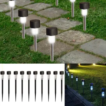 10 Pack Home Garden Solar Lamps Lawn Lights Outdoor Stainless Steel Led Solar Power Light Lawn Garden Landscape Path Yard Lamp
10 Pack Home Garden Solar Lamps Lawn Lights Outdoor Stainless Steel Led Solar Power Light Lawn Garden Landscape Path Yard Lamp