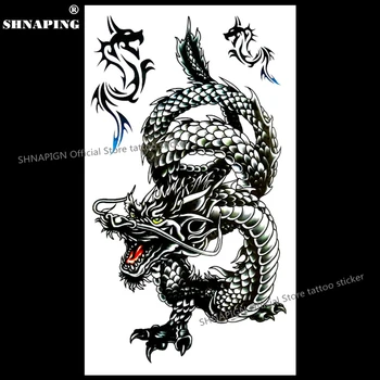 SHNAPIGN Eastern Long Black Dragon Temporary Tattoo Body Art Arm Flash Tattoo Stickers 17*10cm Waterproof Fake Henna Painless
SHNAPIGN Eastern Long Black Dragon Temporary Tattoo Body Art Arm Flash Tattoo Stickers 17*10cm Waterproof Fake Henna Painless