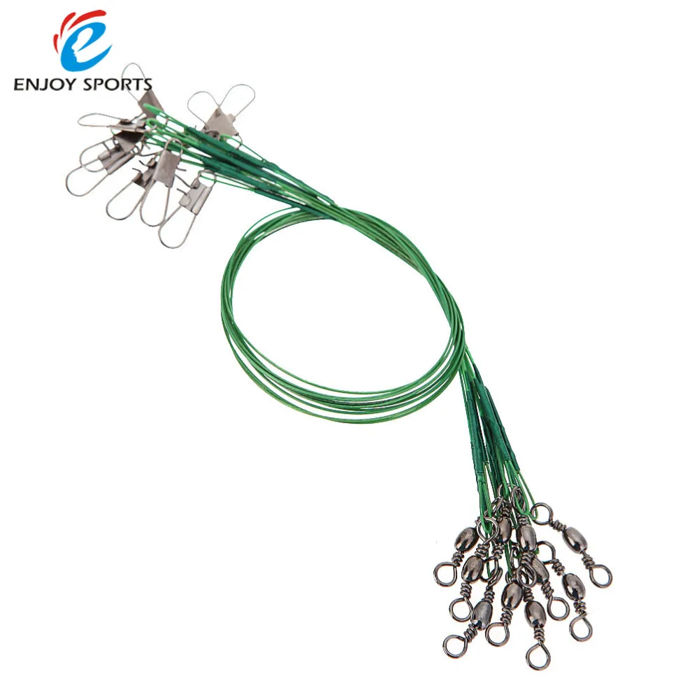 10pcs/lot Wire Strand Fishing Trace Wire Leader Swivel Fishing Tackle Copper Wire Hook Metal Lure Spinner Shark Spinning 28CM
10pcs/lot Wire Strand Fishing Trace Wire Leader Swivel Fishing Tackle Copper Wire Hook Metal Lure Spinner Shark Spinning 28CM