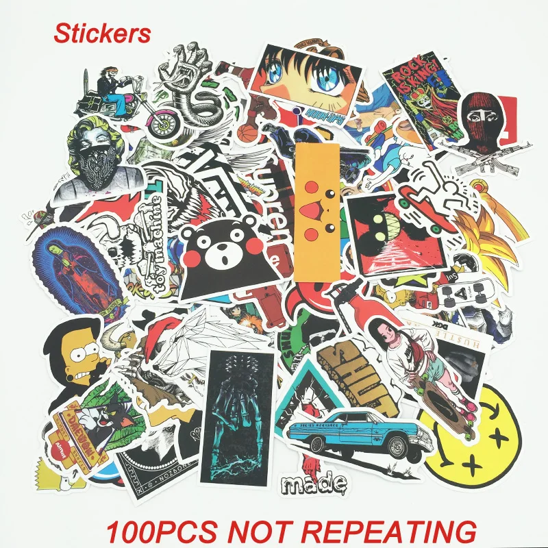 100pcs Mixed Funny JDM Kids Toy Stickers for DIY Luggage Laptop Skateboard Motorcycle Phone Waterproof notebook guitar stickers
100pcs Mixed Funny JDM Kids Toy Stickers for DIY Luggage Laptop Skateboard Motorcycle Phone Waterproof notebook guitar stickers