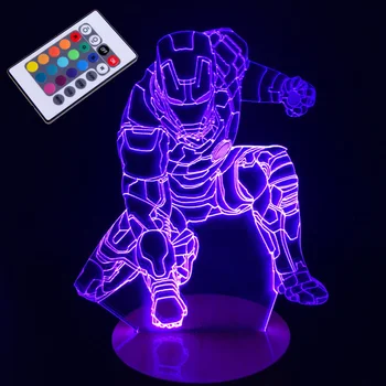 iron man Lamp 3D Visual Led Night Lights for Kids Touch USB Table Lampara Lampe Baby Sleeping Nightlight 7 Color
iron man Lamp 3D Visual Led Night Lights for Kids Touch USB Table Lampara Lampe Baby Sleeping Nightlight 7 Color