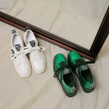 GPOKHDS 2020 women fashion sneakers cow leather green color autumn spring Vulcanize Shoes casual increasing wedges sneakers
GPOKHDS 2020 women fashion sneakers cow leather green color autumn spring Vulcanize Shoes casual increasing wedges sneakers