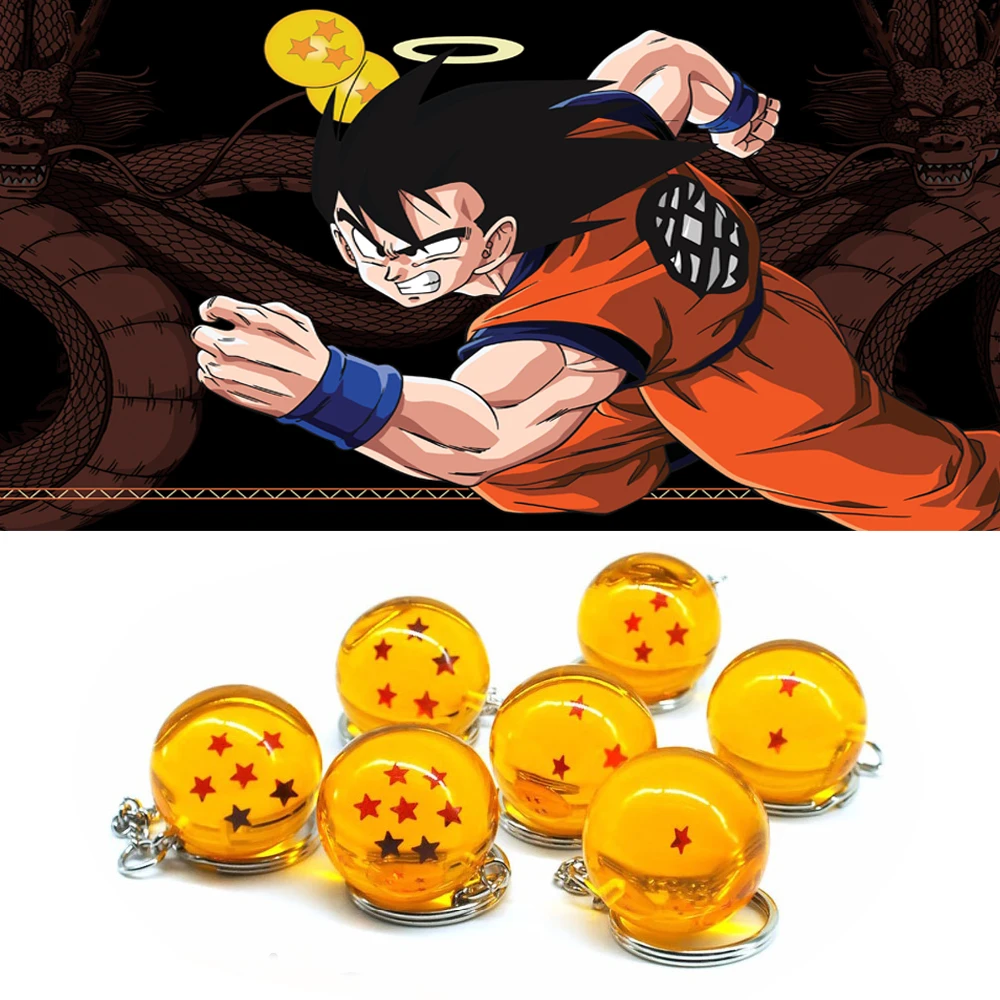 Cartoon anime Dragon Ball Z Keychain Child DBZ cosplay Dragonball Z 7 Stars Crystal Ball Keyrings PVC Pendant key holder
Cartoon anime Dragon Ball Z Keychain Child DBZ cosplay Dragonball Z 7 Stars Crystal Ball Keyrings PVC Pendant key holder