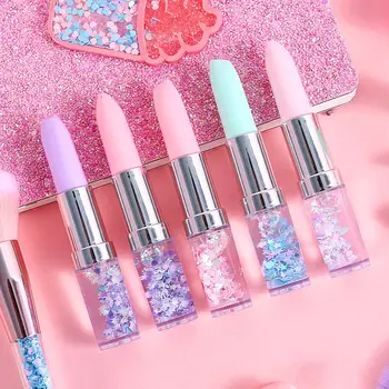 1Pc Creative Lipstick Shape Glitter Gel Pen Bling Bling Quicksand 0.5mm Signature Pen Stationery School Office Supplies
1Pc Creative Lipstick Shape Glitter Gel Pen Bling Bling Quicksand 0.5mm Signature Pen Stationery School Office Supplies