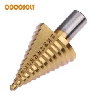 5-35MM Speed Steel Step Drill Bit Conduit Installation HSS 6542/M2 Industrial Reamer Wood Metal Drilling
5-35MM Speed Steel Step Drill Bit Conduit Installation HSS 6542/M2 Industrial Reamer Wood Metal Drilling