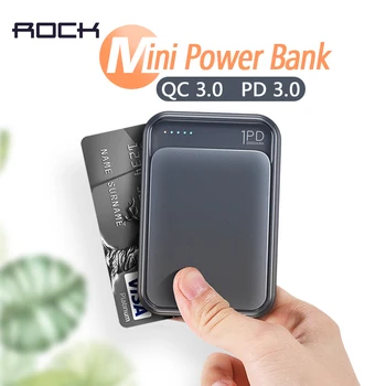 ROCK PD QC 3.0 10000mah Mini Power Bank 18W External Battery USB PD Type C Quick Fast Charging Powerbank For iphone Samsung S10
ROCK PD QC 3.0 10000mah Mini Power Bank 18W External Battery USB PD Type C Quick Fast Charging Powerbank For iphone Samsung S10