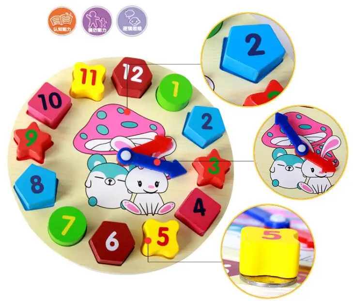 montessori materials Rabbit clock toy Education toy Wooden Digital 3D Clock puzzle jigsaw Children Toy Teaching
montessori materials Rabbit clock toy Education toy Wooden Digital 3D Clock puzzle jigsaw Children Toy Teaching