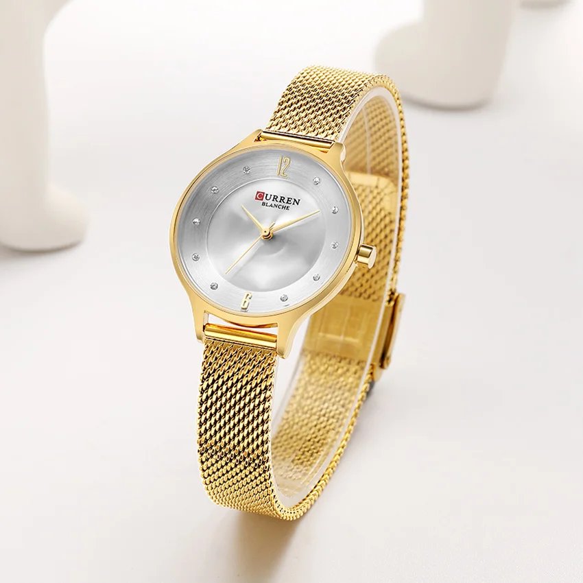 CURREN Golden Watches Women Top Luxury Brand Quartz Watch Women Gold Steel Women Watches Bracelet Watch Ladies Bayan Kol Saati
CURREN Golden Watches Women Top Luxury Brand Quartz Watch Women Gold Steel Women Watches Bracelet Watch Ladies Bayan Kol Saati