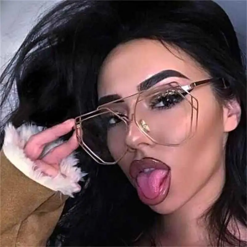 Oversized Polygon Sunglasses Women Vintage Clear Glasses Lens Gold Frames Retro Shield Myopia Glasses Female Eyeglasses Eyewear
Oversized Polygon Sunglasses Women Vintage Clear Glasses Lens Gold Frames Retro Shield Myopia Glasses Female Eyeglasses Eyewear