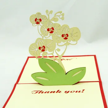 Qubiclife 3D card manual stereo thanks to the staff for Phalaenopsis creative blessing customized wholesale
Qubiclife 3D card manual stereo thanks to the staff for Phalaenopsis creative blessing customized wholesale