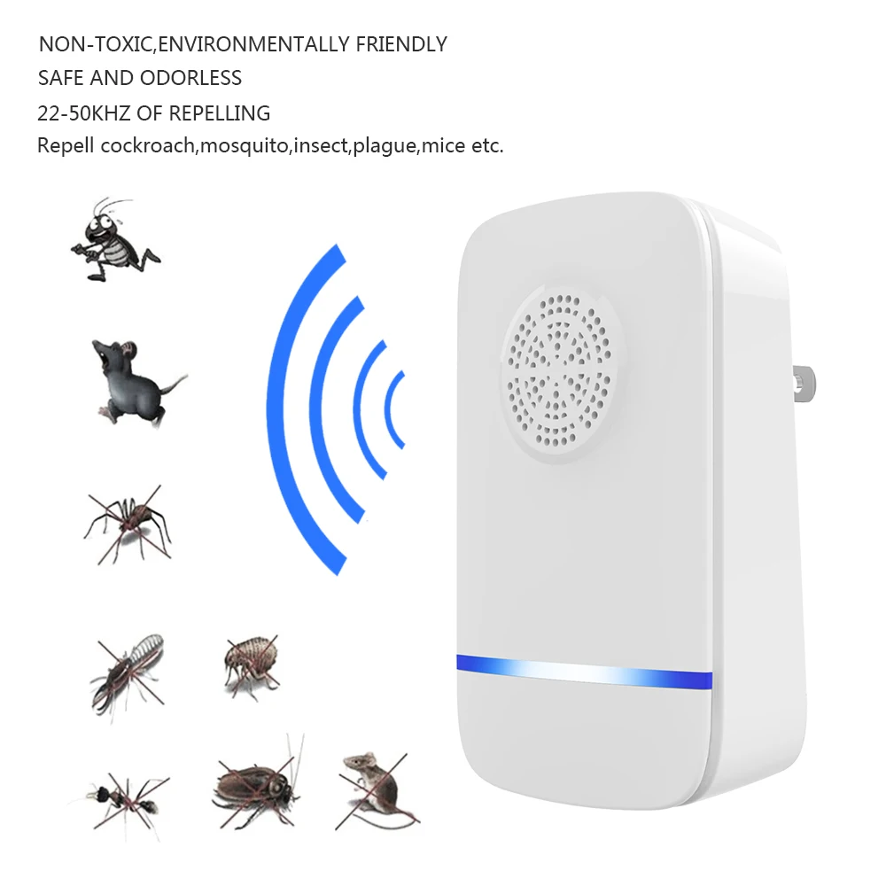 Electronic ultrasonic mosquito repellent repeller multi-function repeller repellent fly mosquito killer
Electronic ultrasonic mosquito repellent repeller multi-function repeller repellent fly mosquito killer