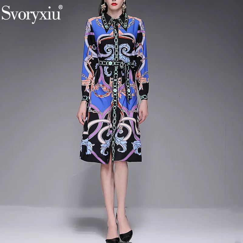 Svoryxiu Designer Brand Autumn Midi Dress Women's Fashion Long Sleeve Beading Diamonds Vintage Print Casual Loose Dresses Female
Svoryxiu Designer Brand Autumn Midi Dress Women's Fashion Long Sleeve Beading Diamonds Vintage Print Casual Loose Dresses Female