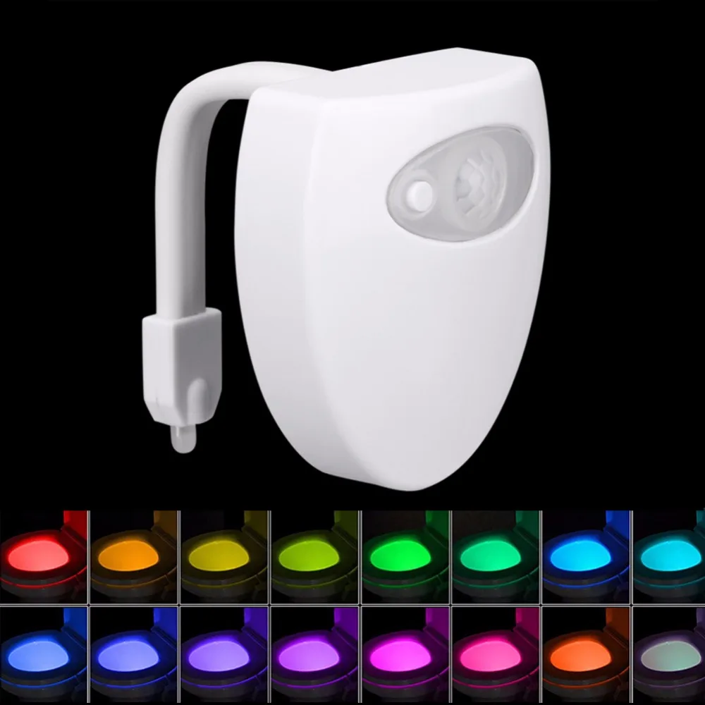 16 Colors Backlight For Toilet Bowl With PIR Motion Sensor Battery Operated Toilet Light For Bathroom Toilet Night Light
16 Colors Backlight For Toilet Bowl With PIR Motion Sensor Battery Operated Toilet Light For Bathroom Toilet Night Light