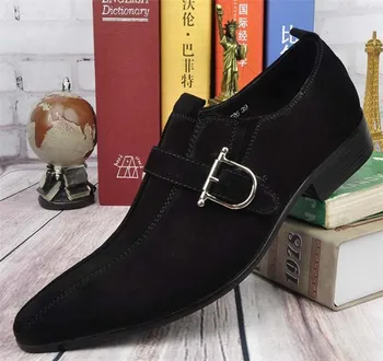 British new nubuck leather men 's shoes business fashion shoes slip-on buckle fashion shoes pointed toe slender leather shoes
British new nubuck leather men 's shoes business fashion shoes slip-on buckle fashion shoes pointed toe slender leather shoes