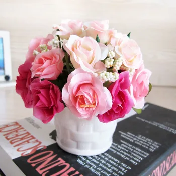 Mini Rose Artificial Flowers Wedding Home Decorative Flowers Home Decoration Flower free come with the vase free shipping
Mini Rose Artificial Flowers Wedding Home Decorative Flowers Home Decoration Flower free come with the vase free shipping