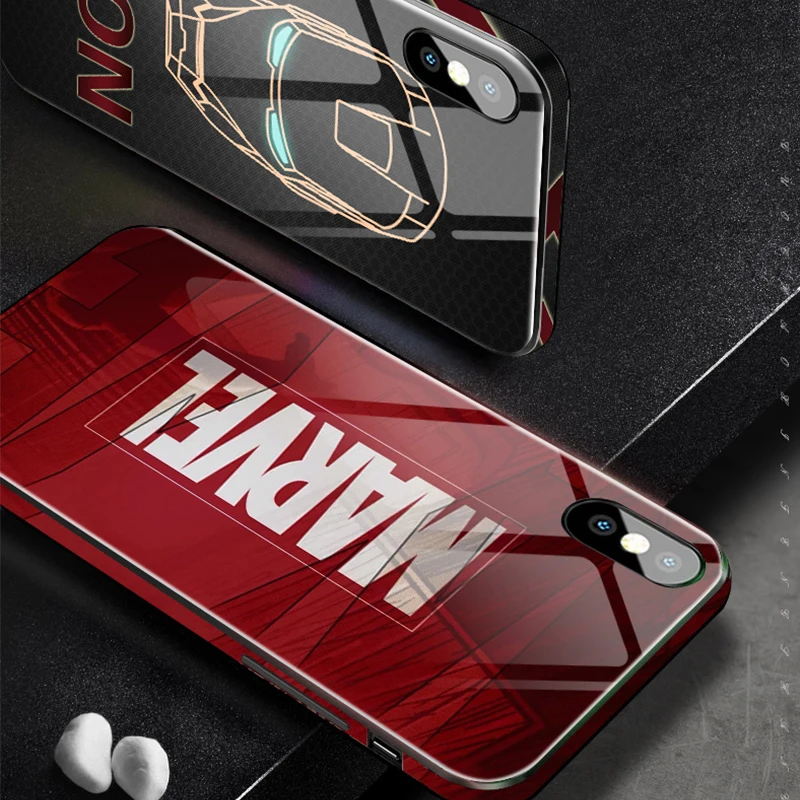 Marvel DC Tempered Glass Case for iPhone XR XS MAX 8 7 6S Plus 7Plus 8Plus Coque Logo Ironman Batman Phone Cover Capinha
Marvel DC Tempered Glass Case for iPhone XR XS MAX 8 7 6S Plus 7Plus 8Plus Coque Logo Ironman Batman Phone Cover Capinha