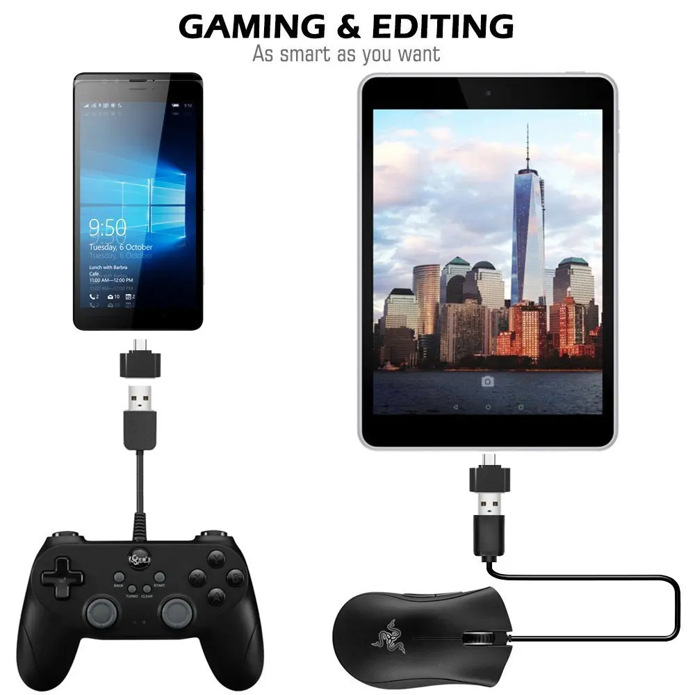 Ascromy Micro USB OTG Adapter For Xiaomi Redmi Note 5 6 Pro 6A 4X Samsung Galaxy S7 edge S6 Microusb Android Phone OTG Adaptador (6)