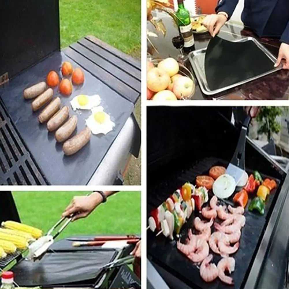 1pcs Reusable Non-stick Surface BBQ Grill Mat Baking Sheet Hot Plate Portable Easy Clean Outdoor Camping
1pcs Reusable Non-stick Surface BBQ Grill Mat Baking Sheet Hot Plate Portable Easy Clean Outdoor Camping