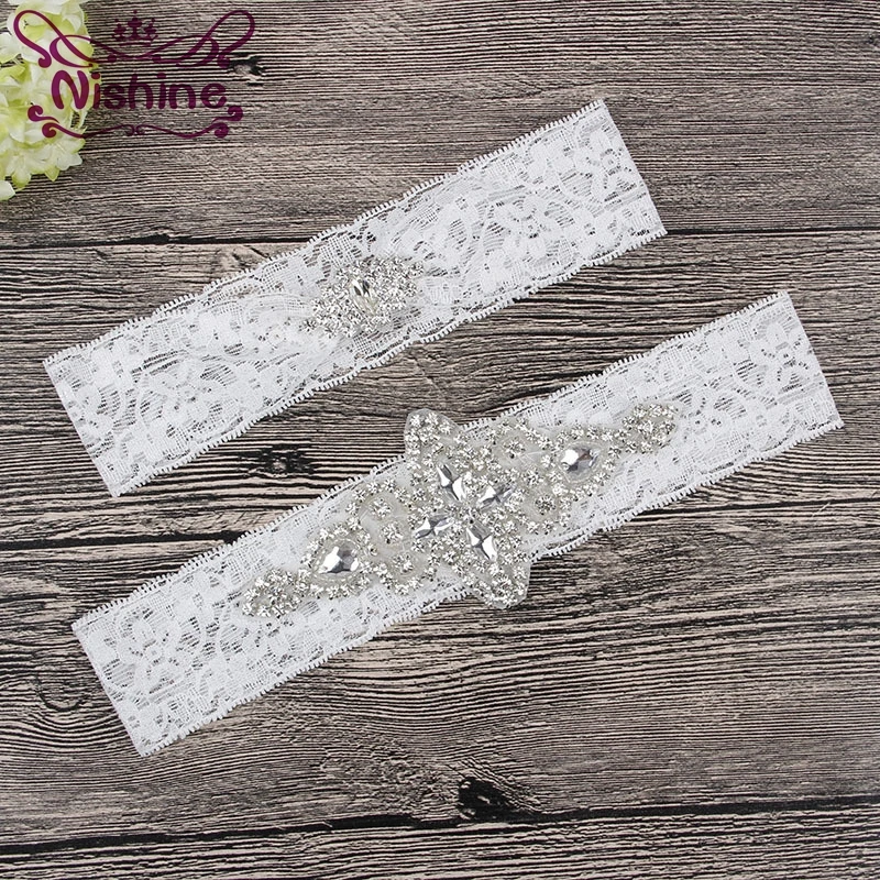 

Nishine 2pcs/set Mom and Me Matching Headband Luxury Rhinestone Lace Elastic Headbands Mommy and Kids Headwear Photo Props