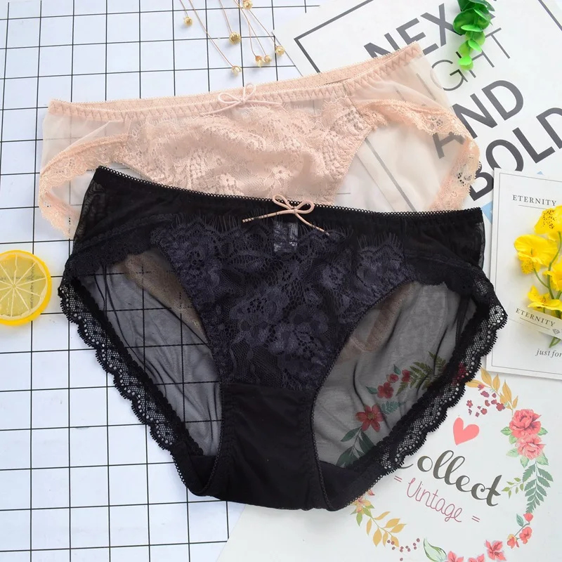 Sexy Mesh Lace Women Underwear Hollow Transparent Princess Style Female Panties Low Waist Girls Breifs Bow Cute Lovely Lingerie
Sexy Mesh Lace Women Underwear Hollow Transparent Princess Style Female Panties Low Waist Girls Breifs Bow Cute Lovely Lingerie