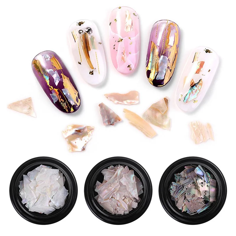 Stylish 3D Shiny Abalone Pearl Shell Slice Flake Nail Art Stones Charms Spangles Tips Manicure Accessories Manicure
Stylish 3D Shiny Abalone Pearl Shell Slice Flake Nail Art Stones Charms Spangles Tips Manicure Accessories Manicure