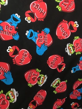 50*170cm Sesame Street elasticity knitted cotton fabric For Sewing diy Patchwork girl Shirts pajamas hat Stroller cushio
50*170cm Sesame Street elasticity knitted cotton fabric For Sewing diy Patchwork girl Shirts pajamas hat Stroller cushio