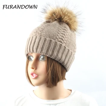 2018 New Raccoon Fur Pompom Hats Women Cashmere Wool Caps Winter Beanies Skullies
2018 New Raccoon Fur Pompom Hats Women Cashmere Wool Caps Winter Beanies Skullies