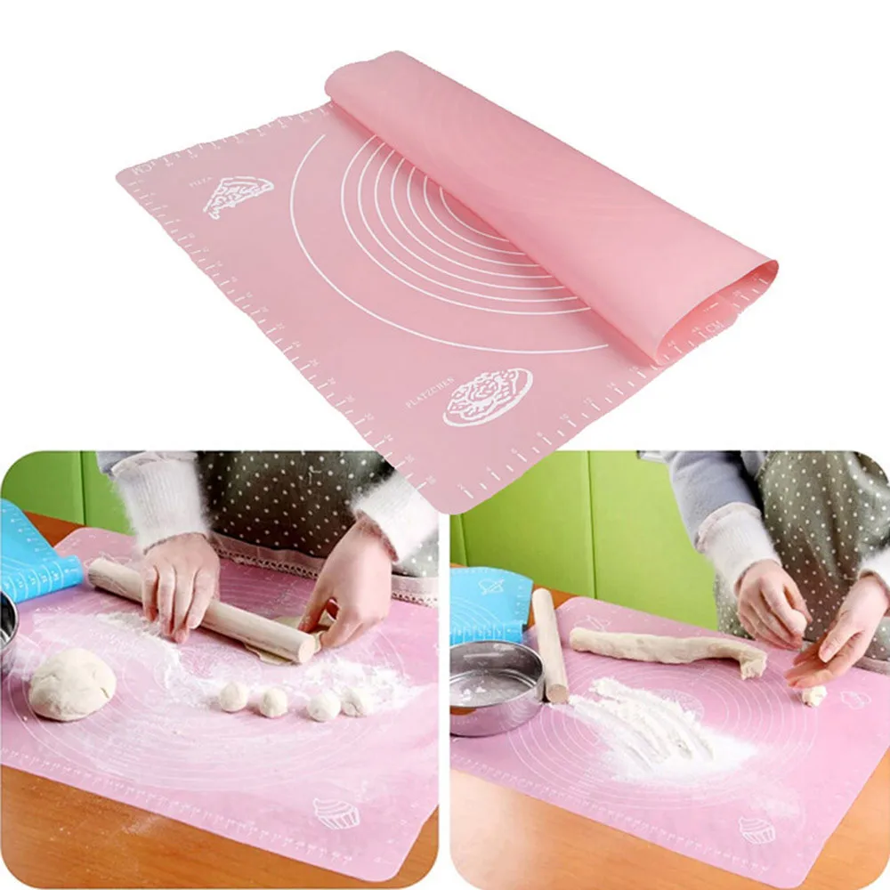 Non-Stick Silicone Baking Cake Dough Fondant Rolling Kneading Mat Scale Table Grill Pad Tableware F1029
Non-Stick Silicone Baking Cake Dough Fondant Rolling Kneading Mat Scale Table Grill Pad Tableware F1029