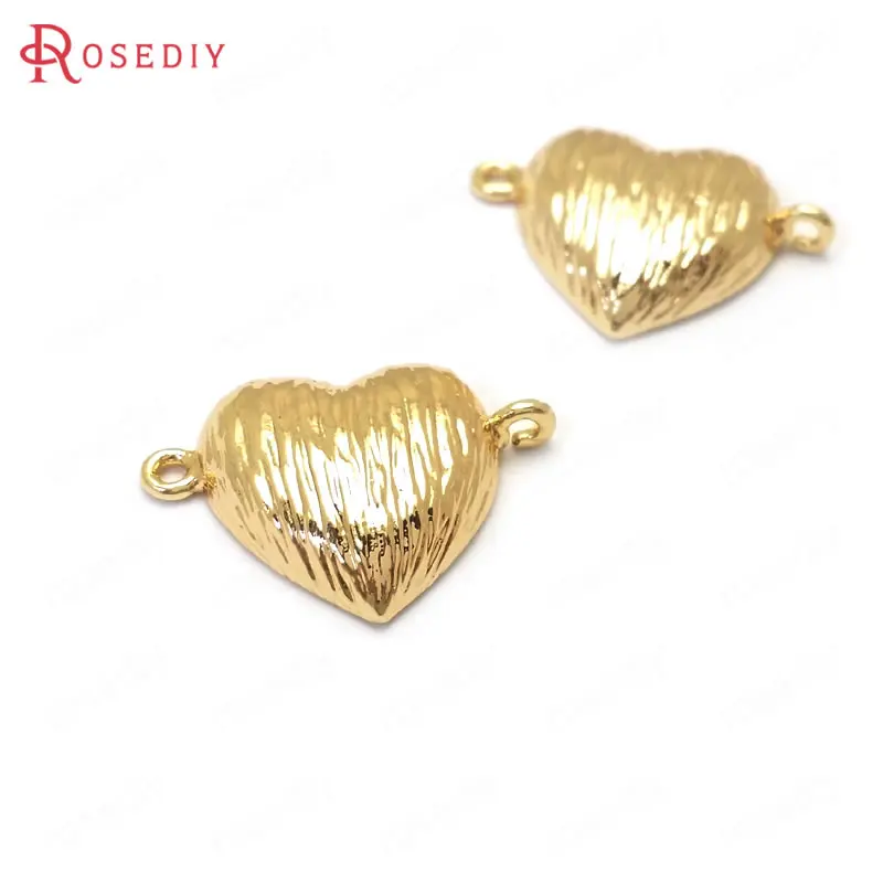 (36004)6PCS 18.5x13MM 24K Gold Color Brass 2 Holes Heart Connect Charms Pendants High Quality Diy Jewelry Findings Accessories
(36004)6PCS 18.5x13MM 24K Gold Color Brass 2 Holes Heart Connect Charms Pendants High Quality Diy Jewelry Findings Accessories