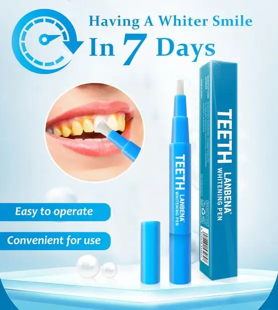 LANBENA Teeth Whitening Pen Cleaning Serum Removes Plaque Stains Dental Tools Oral Hygiene Tooth Gel Whitenning Brush Teeth 3ml
LANBENA Teeth Whitening Pen Cleaning Serum Removes Plaque Stains Dental Tools Oral Hygiene Tooth Gel Whitenning Brush Teeth 3ml