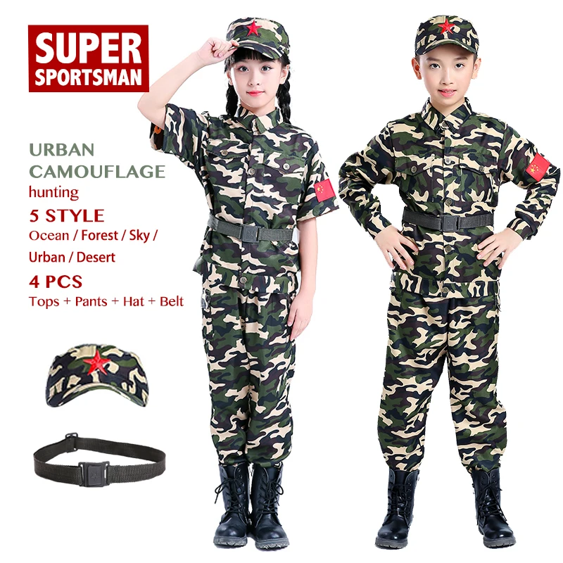 Girls Boys Hunting Clothing Children Camouflage Jackets Men Airsoft Sniper Sports Clothes Kids Army Uniform Jungle Ghillie Suits
Girls Boys Hunting Clothing Children Camouflage Jackets Men Airsoft Sniper Sports Clothes Kids Army Uniform Jungle Ghillie Suits