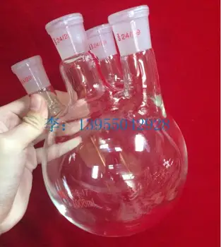 Four head round-bottomed flask straight mouth flask 1000ml / 24 * 4 bevel reaction flask
Four head round-bottomed flask straight mouth flask 1000ml / 24 * 4 bevel reaction flask