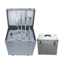 410W 65L/min Air Flow Portable Dental Unit with High & Low Speed Handpiece Tube, Three Way Syringe and Oiless Air Compressor
410W 65L/min Air Flow Portable Dental Unit with High & Low Speed Handpiece Tube, Three Way Syringe and Oiless Air Compressor