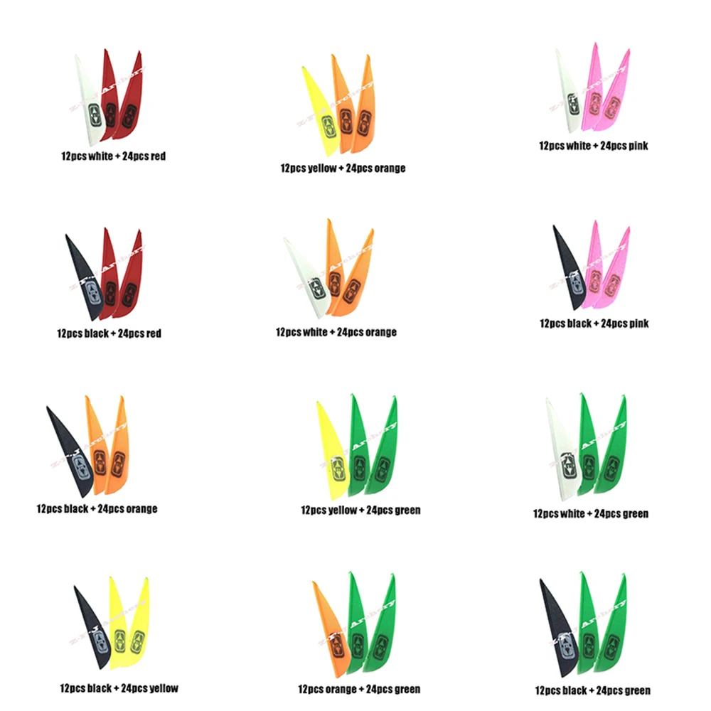 36Pcs Arrow Archery Vane Feather Fletching 1.75" Plastic Vanes Compound Recurve Bow Archery Arrow Accessories Crossbow Hunting
36Pcs Arrow Archery Vane Feather Fletching 1.75" Plastic Vanes Compound Recurve Bow Archery Arrow Accessories Crossbow Hunting