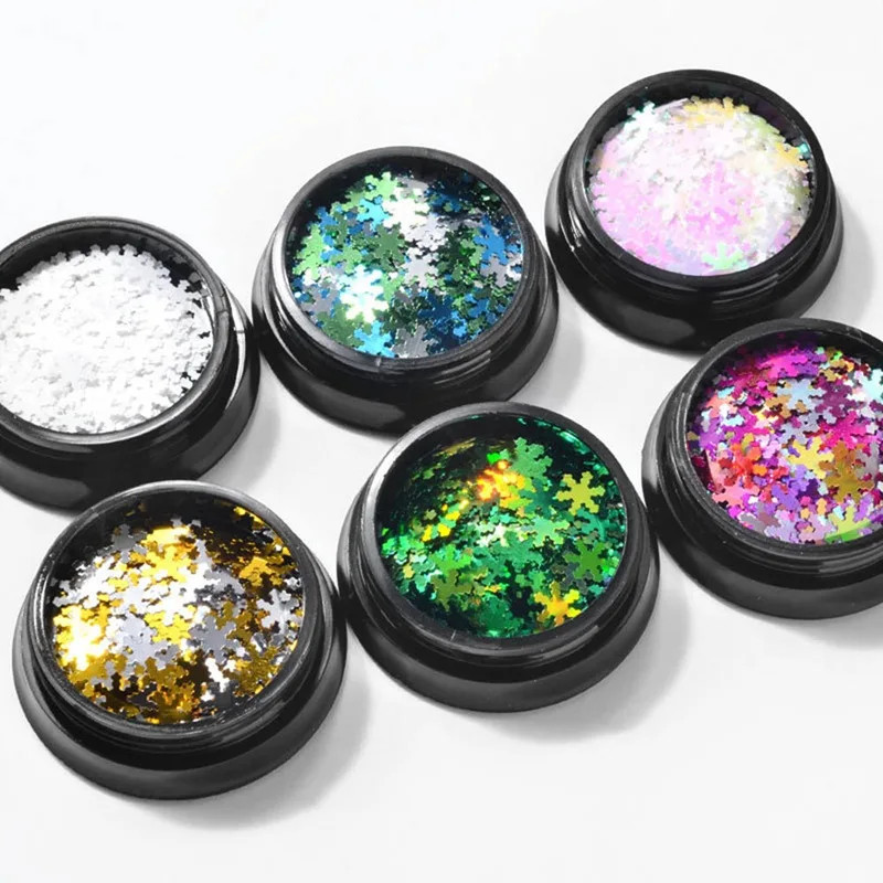 1 Bottle Mixed Color Snowflake Sequins for Nails 3D Christmas Decorations Colorful Paillett Nail Art Tips Autumn/Winter
1 Bottle Mixed Color Snowflake Sequins for Nails 3D Christmas Decorations Colorful Paillett Nail Art Tips Autumn/Winter