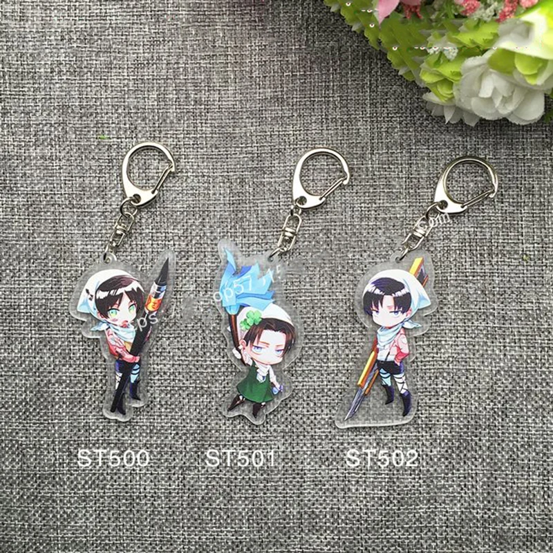 1pcs Attack on Titan Shingeki no Kyojin Doubleside Print Portachiavi Keyring keychain llavero Bag Pedant
1pcs Attack on Titan Shingeki no Kyojin Doubleside Print Portachiavi Keyring keychain llavero Bag Pedant