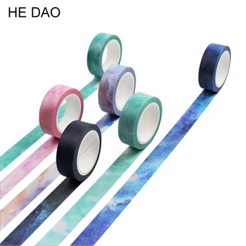 1PCS Twilight Dream Nebula Paper Washi Tape 15mm*8m Masking Tapes For Diary Album Scrapbooking Decoration Stationery
1PCS Twilight Dream Nebula Paper Washi Tape 15mm*8m Masking Tapes For Diary Album Scrapbooking Decoration Stationery