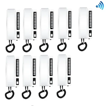 ZHUDELE New Arrival Intercom System 2.4Ghz Wireless Intercom Audio Door Phone Kits,9-Way Interphones, Can Support Max 99-way
ZHUDELE New Arrival Intercom System 2.4Ghz Wireless Intercom Audio Door Phone Kits,9-Way Interphones, Can Support Max 99-way