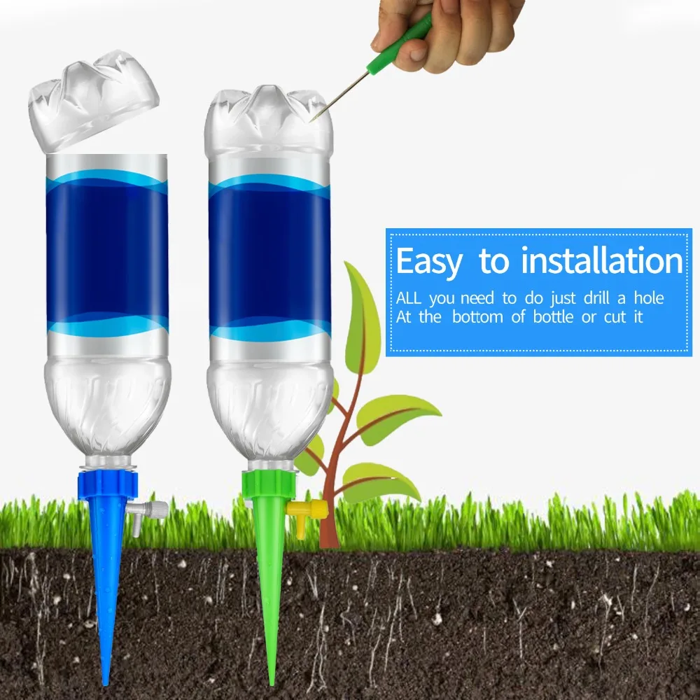 12Pcs Automatic Watering Device Useful Self Watering Adjustable Stake Vacation Garden Plant Waterer Self Spike Irrigation System
12Pcs Automatic Watering Device Useful Self Watering Adjustable Stake Vacation Garden Plant Waterer Self Spike Irrigation System