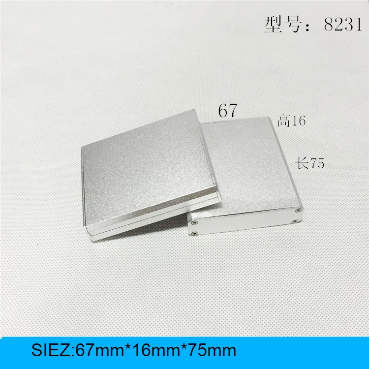 1pc Silver Aluminium Enclosure Case Mini Electronic Project Box with mounting ears 67x16x75mm 8231
1pc Silver Aluminium Enclosure Case Mini Electronic Project Box with mounting ears 67x16x75mm 8231