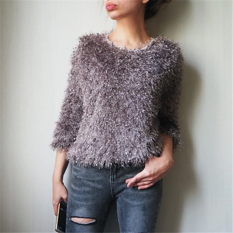 2018women's sweatshirt artificial hair loose tops women's fashion round neck casual Harajuku shirt long-sleeved fuzzy sweatshirt
2018women's sweatshirt artificial hair loose tops women's fashion round neck casual Harajuku shirt long-sleeved fuzzy sweatshirt