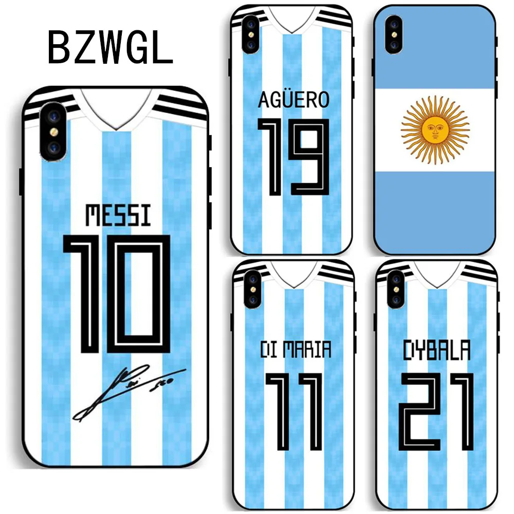 BZWGL Argentina Football di maria Dybala Aguero Phone Case for iPhone 6 6s 7 8 Plus 5 5S Cover for iPhone XS Max XR Cases
BZWGL Argentina Football di maria Dybala Aguero Phone Case for iPhone 6 6s 7 8 Plus 5 5S Cover for iPhone XS Max XR Cases