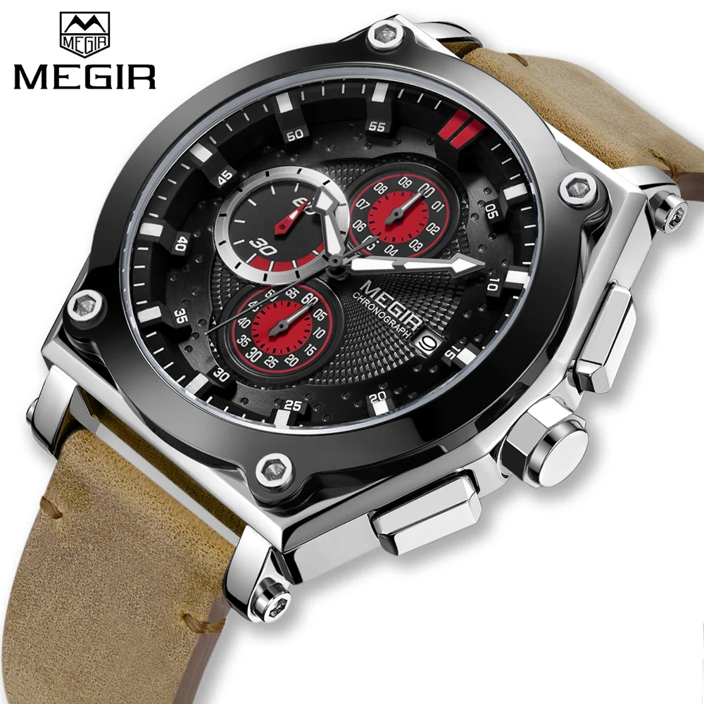 MEGIR Casual Sport Watches Men Fashion Quartz Watch Mens Chronograph Waterproof Wristwatch with Date Display Relogio Masculino
MEGIR Casual Sport Watches Men Fashion Quartz Watch Mens Chronograph Waterproof Wristwatch with Date Display Relogio Masculino