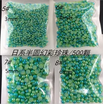 2000pcs 3mm/4mm/5mm/6mm Half Round Symphony Green Pearls Beads For Jewelry Epoxy Resin Fillers DIY Making Nail Art Decoration
2000pcs 3mm/4mm/5mm/6mm Half Round Symphony Green Pearls Beads For Jewelry Epoxy Resin Fillers DIY Making Nail Art Decoration