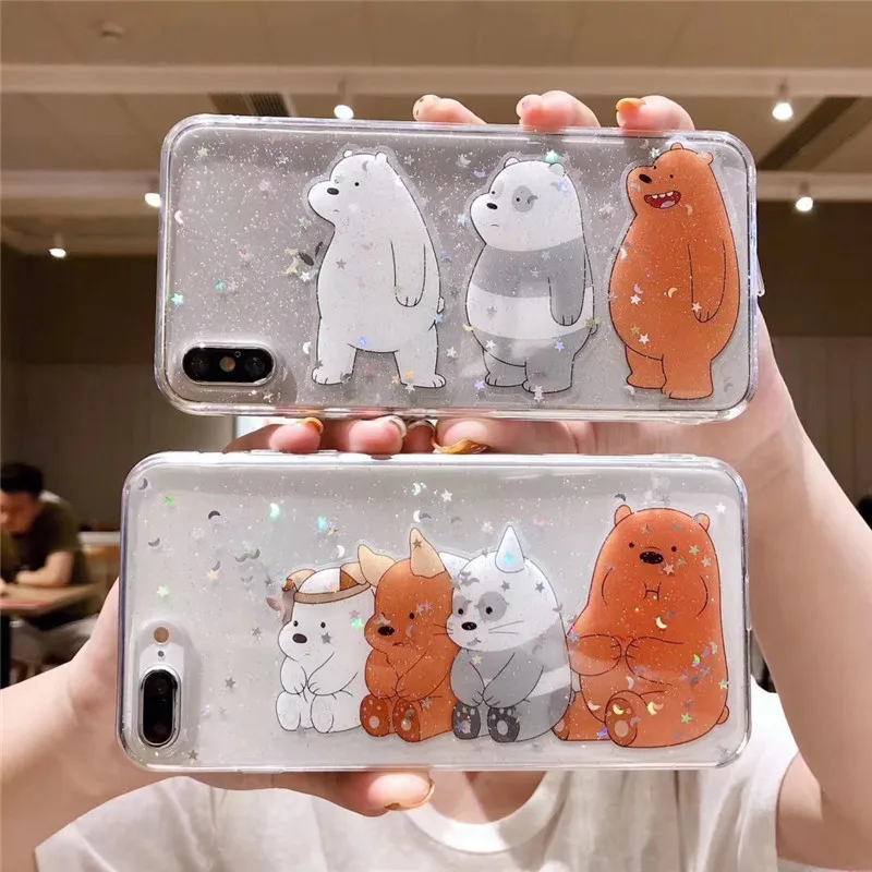 Glitter Cartoon Cute Bear silicone phone Case Cover For iphone X Xr 6 6S plus 7 plus 8 plus xs max back cases coque fundas
Glitter Cartoon Cute Bear silicone phone Case Cover For iphone X Xr 6 6S plus 7 plus 8 plus xs max back cases coque fundas