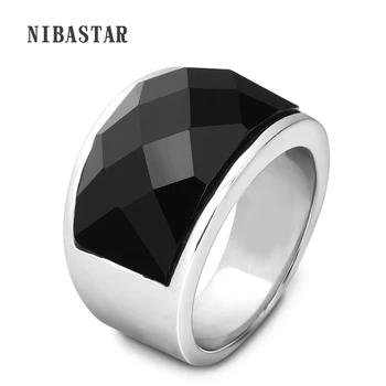 New Fashion Rings for Women/Men Wedding Jewelry Big Black Crystal Stone Ring 316L Stainless Steel Anillos
New Fashion Rings for Women/Men Wedding Jewelry Big Black Crystal Stone Ring 316L Stainless Steel Anillos